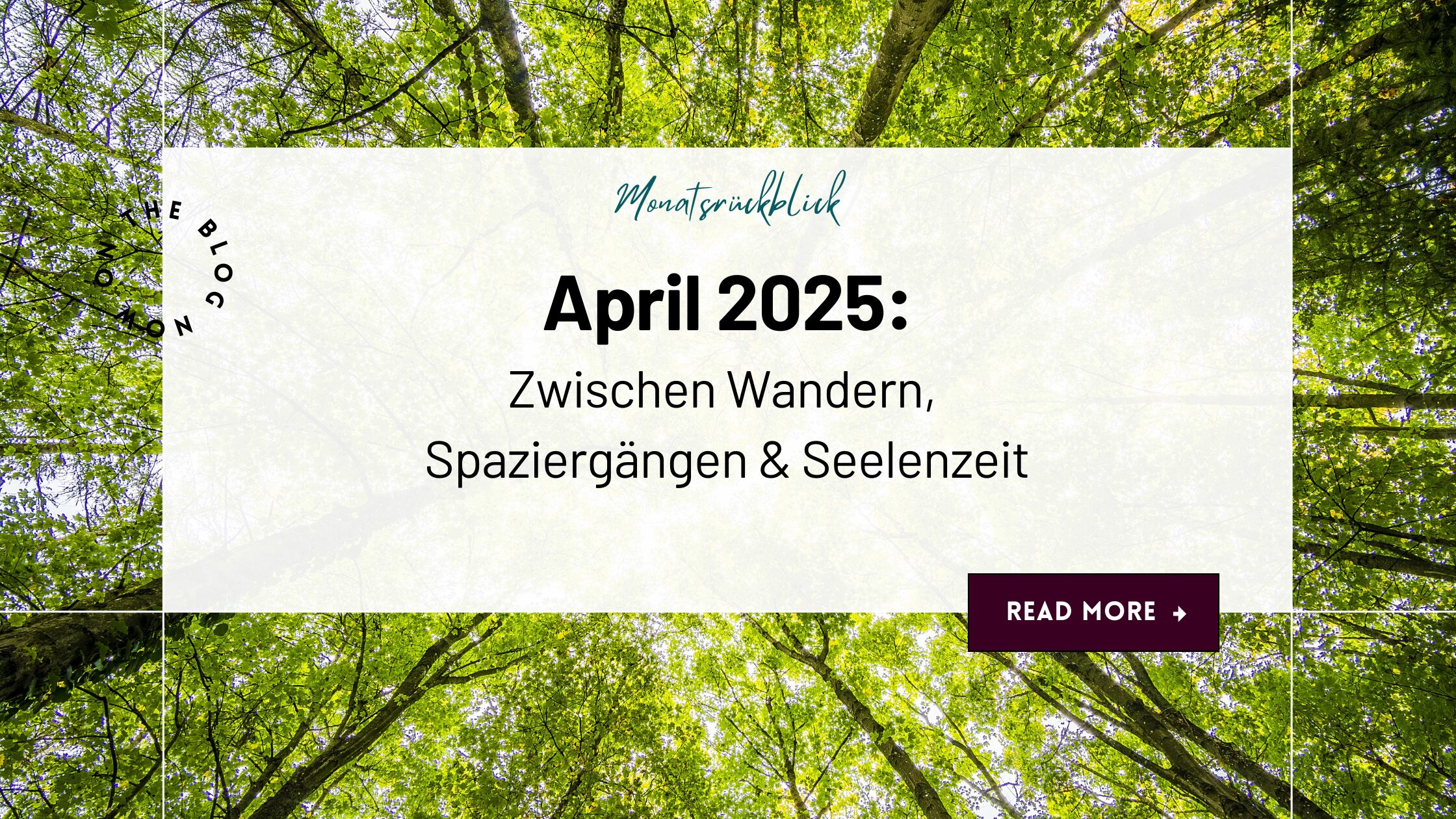 Monatsrückblick April 2025: Zwischen Wandern, Spaziergängen & Seelenzeit